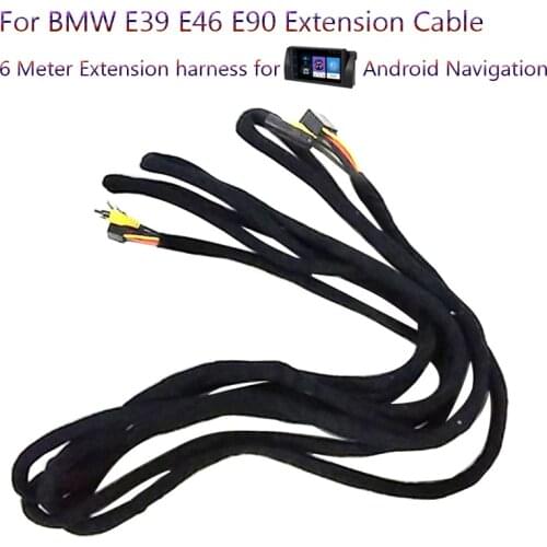 6M Monitor extension cable only fits for BMW E39 Android Stereo GPS Radio in our store