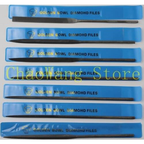 7PCS/SET Jewelry tools files hand file halfround file knife file angle file round file square file