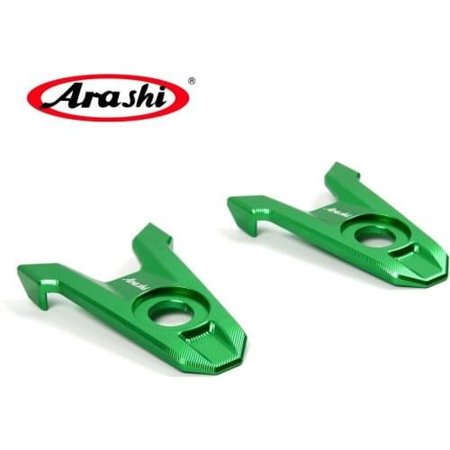 Arashi 1Pair CNC Aluminum Motorcycle Rear Axle Trim Cover Blocks Chain Adjuster For KAWASAKI Z800 Z 800 Z-800 2013 2014 2015