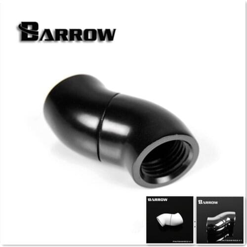 Barrow G1 / 4 Black Silver white double female 360 degree rotatable water cooling connector computer fittings TSNW902-V1