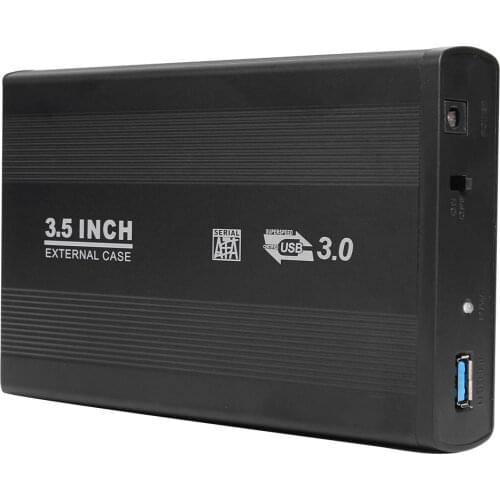 2.5 /3.5 Inch USB 2.0/USB 3.0 SATA External HDD Disk Hard Drive Enclosure Case Cover External Storage Box Support Hard Drive