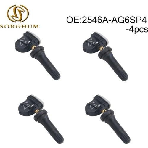 4pcs 2546A-AG6SP4 Tire Pressure Monitoring Sensor (TPMS) 433 MHz Fits For Cadillac CT6 XT5 SRX For Chevrolet Malibu Opel