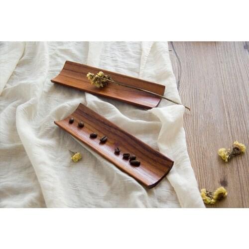 1PC New Wooden Dumplings Sushi Serving Tray Oblong Plate Salad Bread Dishes Kitchen Restaurant Home Supplies MF 025