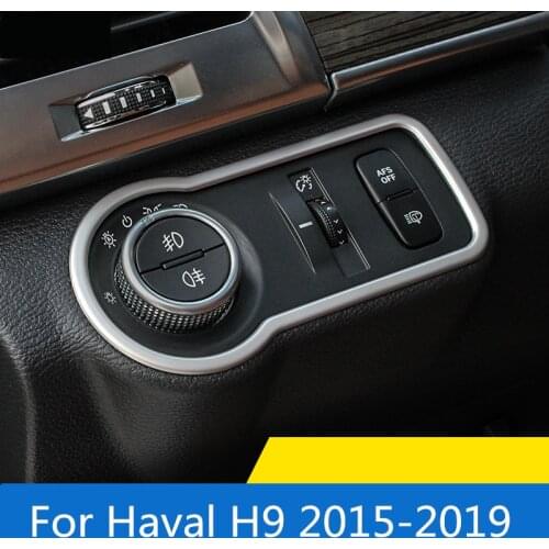 For Haval H9 2015-2019 car headlight adjustment decorative frame headlight adjustment decorative ring stickers car supplies