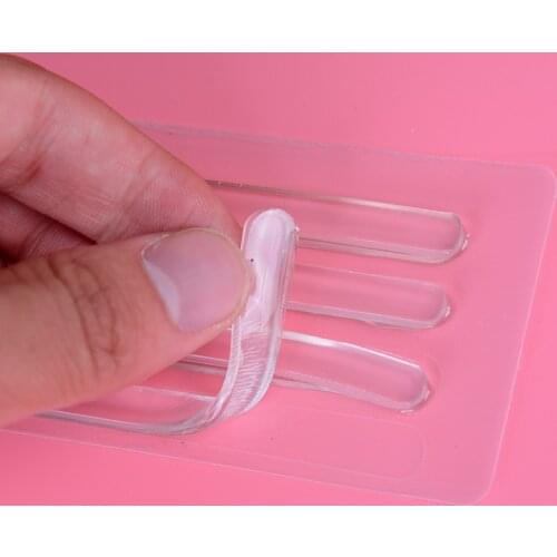 Hot Sale! 4 Pcs Shoe Heel Inserts Silicone Gel Pads Chic Cushion Liner Grips Useful Foot Care