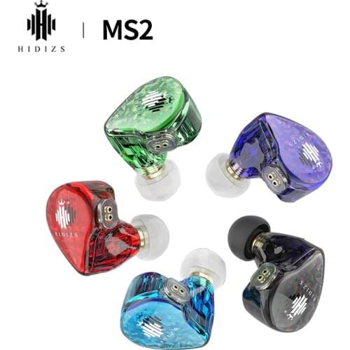 Hidizs MS2 Hybrid Dual Drivers(1 Knowles BA+1 DD)HiFi In-Ear Wired Sport Music Earphone IEM with 2 Pin 0.78mm Detachable Cable