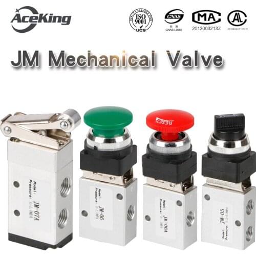 JM механический клапан ручной воздушный клапан jm-05 роликовая Кнопка 07 двухпозиционный трехходовой клапан 06A регулирующий кла