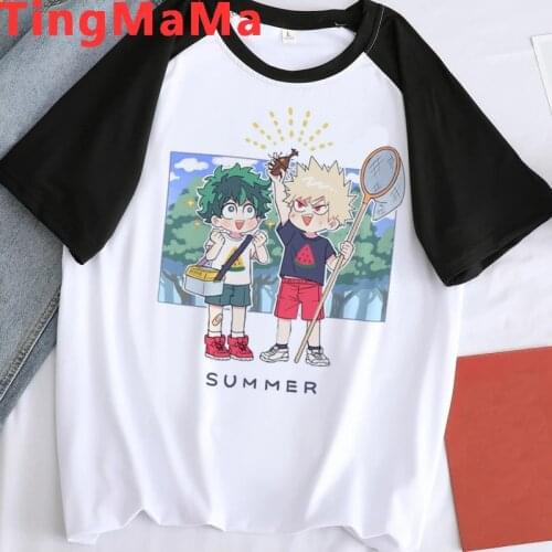 My Hero Academia Boku No Hero Academia Midoriya Izuku Deku men couple clothes harajuku kawaii tumblr japanese streetwear