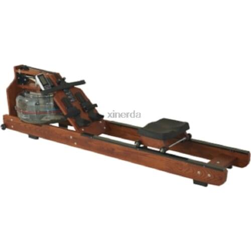 MR002 Water Resistance Row Machine Wood Material Abdominal Pectoral Arm Body Fitness Training Rowing Indoor Home GYM Equipment