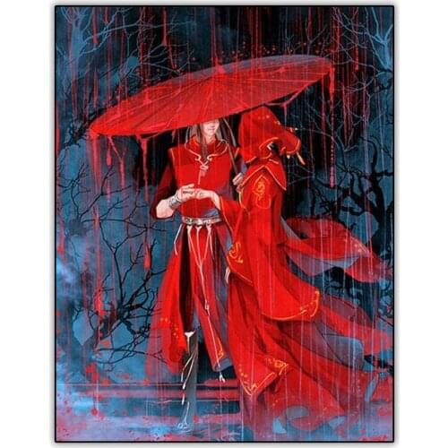 Cartoon 5d Diamond Painting Set Tian Guan Ci Fu BL Picture Full Drill Square Diamond Paint Mosaic Embroidery Cross Stitch Kit