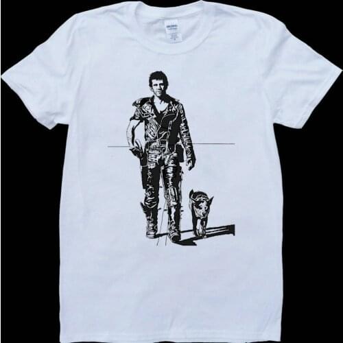 Mad Max Mel Gibson New Mens Fashion Short-sleeve Round Collar T-shirt Cool Tops Tees Hip Hop