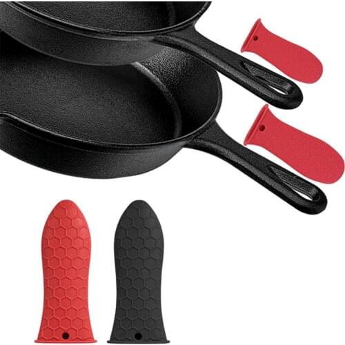 Non-Slip Silicone Handle Cover Pot Handle Holder Cookware Part Heat resistant Frying Pan Skillet Grip ​Cover Pan Handle Part