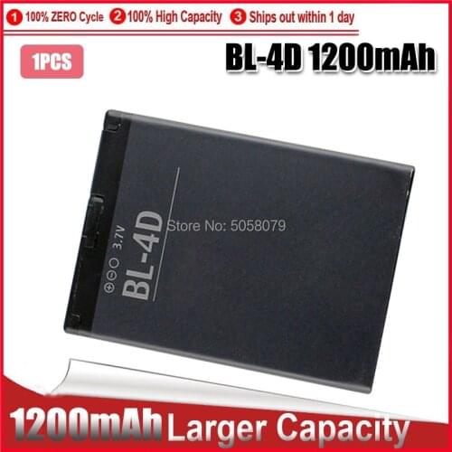 Original BL-4D phone battery for Nokia N97 Mini E7 E7-00 N8 N8-00 E5 E5-00 702T T7-00 BL4D 1200mAh