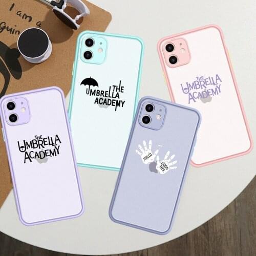 GYKZ Cartoon The Umbrella Academy Phone Case For iPhone 11 Pro XS MAX X SE 2020 X XR 7 6 8Plus Shockproof Matte Cover Fundas Bag