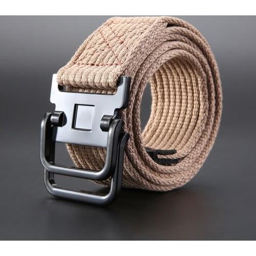 2019 New Black Canvas Belt for Women Men Casual Waist Belts with Alloy Buckle Long Street Fashion Straps Designer Hip Hop Belts
