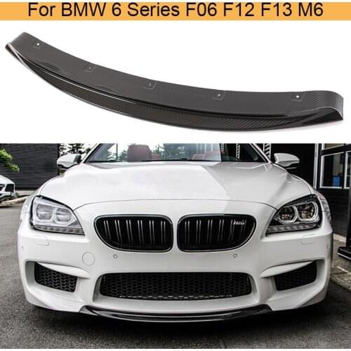 Carbon Fiber Front Bumper Lip Spoiler for BMW 6 Series F06 F12 F13 M6 2013 - 2018 Car Front Bumper Lip Spoiler Splitters