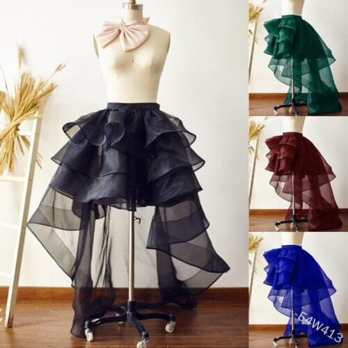 Medieval Carnival Trailing Casual Cosplay Mermaid Vintage Gothic Women Splicing Mesh 3 Solid Color Renaissance Skirt Plus Size