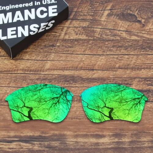 ToughAsNails Polarized Replacement Lenses for Oakley Half Jacket XLJ Sunglasses Green Mirrored (Lens Only)
