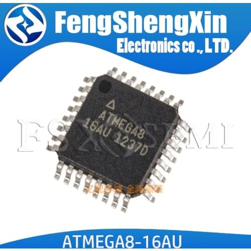 1-5-10)PCS/LOT ATMEGA8A-16AU ATMEGA8-16AU ATMEGA8 TQFP-32 8-bit with 8K Bytes In-System Programmable Flash