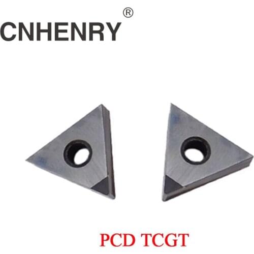 2 PCS PCD Turning Inserts TCGT090201/02/04/08 110202/04/08 CNC PCD Diamond Inserts Carbide Milling Inserts CNC Inserts