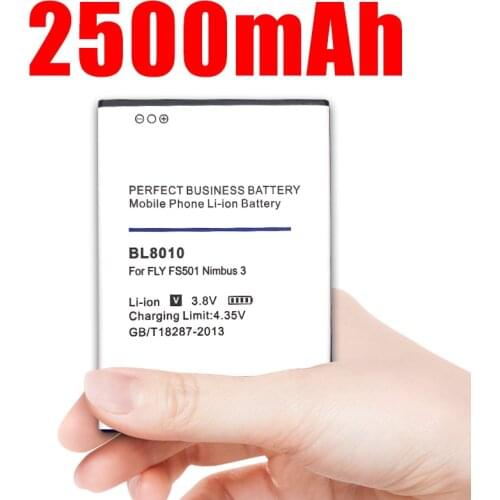 2500mAh BL8010 Battery for Fly FS501 BL 8010 Nimbus 3 Battery