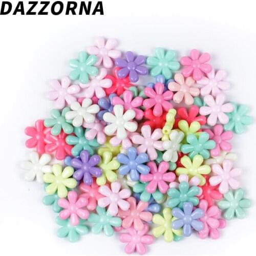30/60Pcs Pick Color Candy Color Snowflake Acrylic Beads For Jewelry Making DIY Childen Bracelet Necklace Accessories