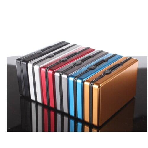 Metal alloy cigarette case can put 10 cigarettes Aluminium alloy cigarette box