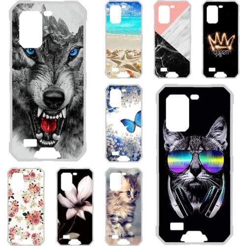 Phone Case For Ulefone Armor 7 Case Silicon Floral Painted Bumper Coque For Ulefone Armor7 Cover Protective Soft TPU Fundas Etui