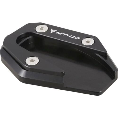 For Yamaha Mt03 MT-03 2015-2018 Blue&Black Motorcycle Aluminum Side Stand Enlarger Extension Plate for YAMAHA R3
