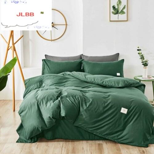 Home Textile Bedding set Solid color duvet cover sets quilt covers pillowcases European size king queen gray blue pink green