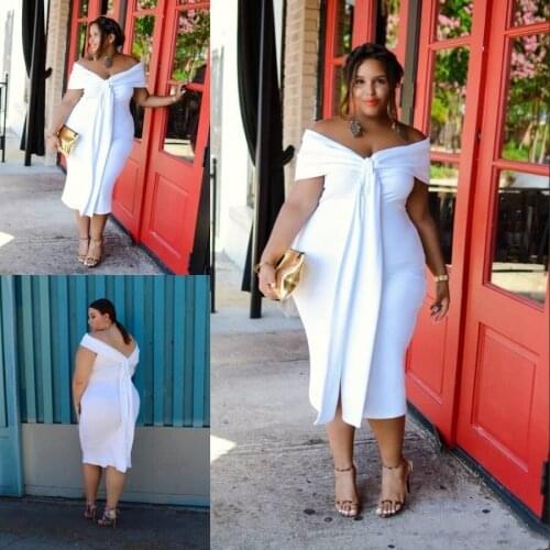 JUNSRM Women's Evening Dresses Below The Knee