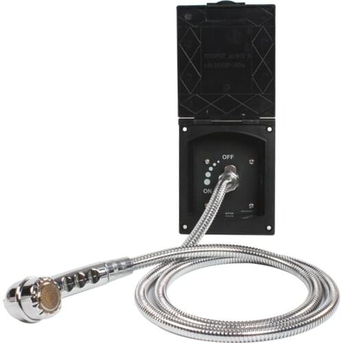 TYTXRV Black Exterior Shower Box Kit For Caravan RV Boat Motorhome