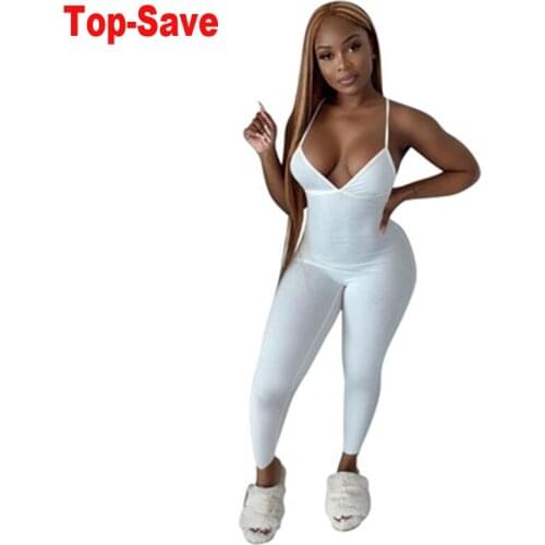 Fashion Women Jumpsuit Sexy Pencil Pants Rompers 2021 Summer Sleeveless Sport Party Body Casual Slim Ladies Clothes Dropshipping