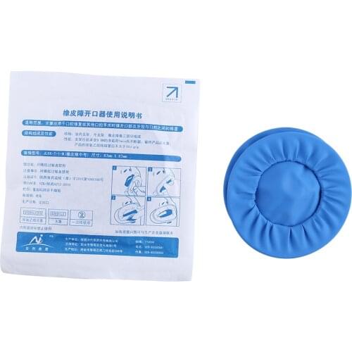 10pcs Blue Color Dental Dam Disposable Sterile Rubber Dam Cheek Retractor Opener