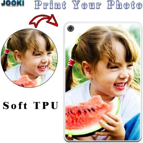 JOOKI Customized DIY Print Photo Soft TPU Cover Case For Huawei MediaPad T5 Back Cover For Huawei MediaPad M5 lite Tablet Case