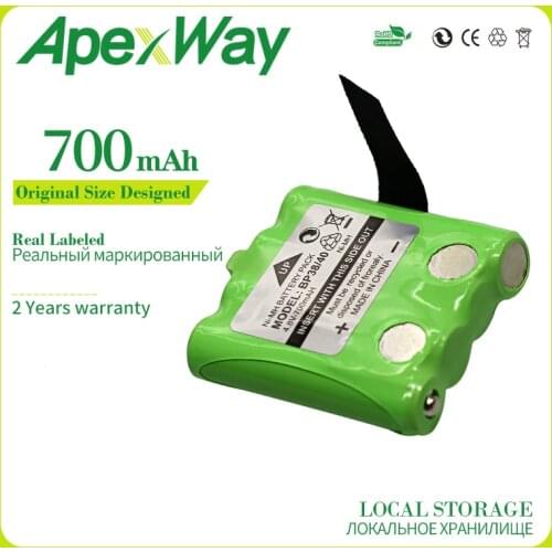 NI-MH Bateria Battery For Uniden BP-38 BP38 BP-40 BT-1013 BT-537 For MOTOROLA TLKR T4 T5 T6 T7 T8 Series Model 4.8v 700mAh