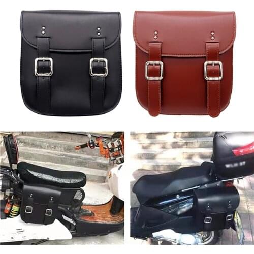 New 2 Pcs Left & Right Motorbike Tail Side Bags Storage Tool Motorcycle Saddle Bags Large Capacity For Harley Honda