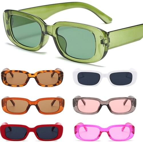 Fashion Small Square Frame Trend Sunglasses Womens Street Personality Sun Glasses Rectangle Brand Design Motorcycle Eyewear