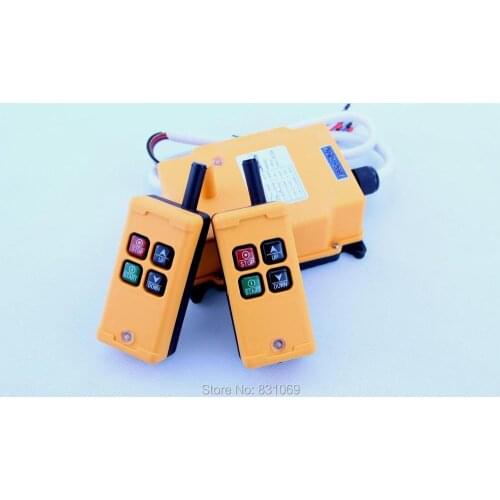 1pcs HS-4 AC/DC24V 4 keys Control industrial Remote Controller 2 Transmitter+1 Receiver Brand New