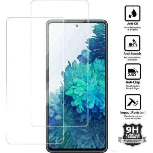 2.5D Tempered Glass Film for Samsung S20 FE Note 20 10 9 S10 Lite 5G S10E S9 S8 Plus M51 M31 M31s M21 M11 A42 A71 A51 UW A31 A21