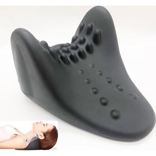 Cervical Traction Neck massage Pillow Portable Neck Support Pillow for Neck and Shoulder Pain Relief, Relieve Muscle Tension