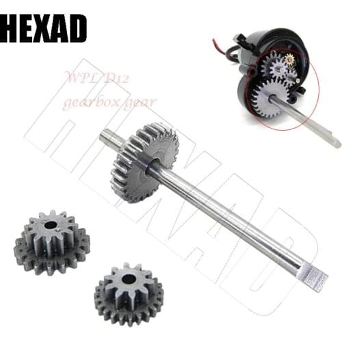 Suitable for WPL D12 1/10 Remote Control Truck Car Upgrade Parts Steel Original Gearbox Gear Set Spare Parts