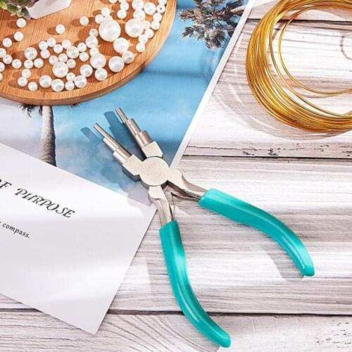 Six-section Pliers Carbon Steel Round Nose Pliers DIY Winding Pliers Jewelry Hand Tools Leathercraft Wires Handmade Accessories