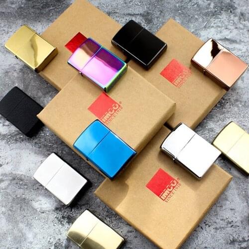 IMCO Windproof Kerosene Smooth Lighter Retro Mens and Women‘s’Gifts Pure Copper Multicolor Available