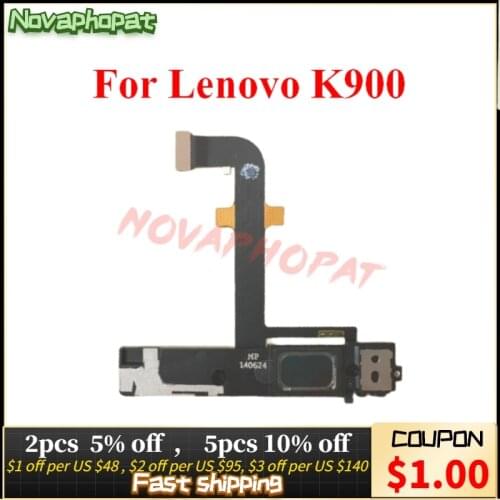 Novaphopat For Lenovo K900 Charging Port charger connector USB dock Loudspeaker Buzzer Headphone Jack flex cable Replacement