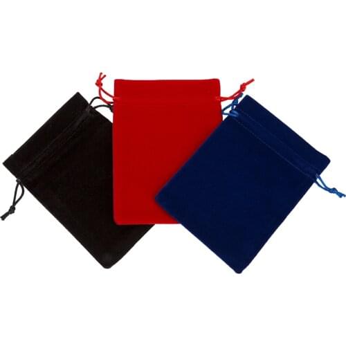1Pcs Jewelry Pouch 12x16cm(4.7"x6.2") High quality Jewelry Wedding Velvet Gift Pouches Cheap Gift Packing Bags Travel Organizer