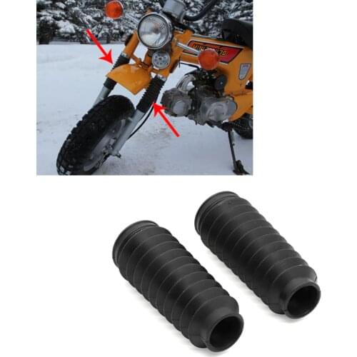 2PCS Front Fork Cover Gaiters Gators Boot Shock Protector for Honda Z50A K1 K2 K3 K4 K5 K6 1970-1975, Z50 Z50A C70CT70H CT70