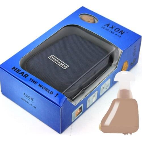 2017Hot Sale AXON In Ear Style Rechargeable Hearing Aid Sound Voice Amplifier Ear Hearing Aids Aparelho Auditivo K88 Hearing Aid