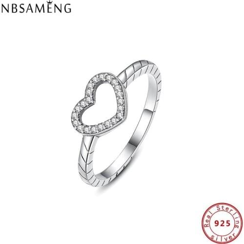2021 Original 100% 925 Sterling Silver Ring Love Type Rings for Women Wedding Gift Fine Jewelry Luxury Brand Anillos