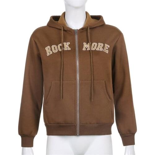 2021 Spring Sweatshirt Jackets Women Fashion Streetwear Hooded Sweatshirt Women Casual Letter EmbroiderySweatshirts Loose HA156